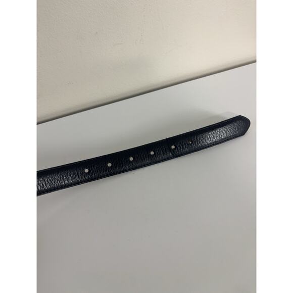 LL Bean Women’s Black Full Grain Leather Belt Size Medium Made in USA - Picture 7 of 8